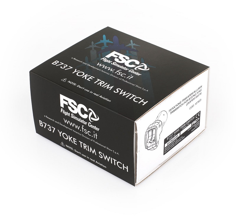 Fsc b737 yoke trim switch alu confezione